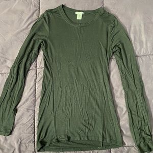 Black long sleeve top